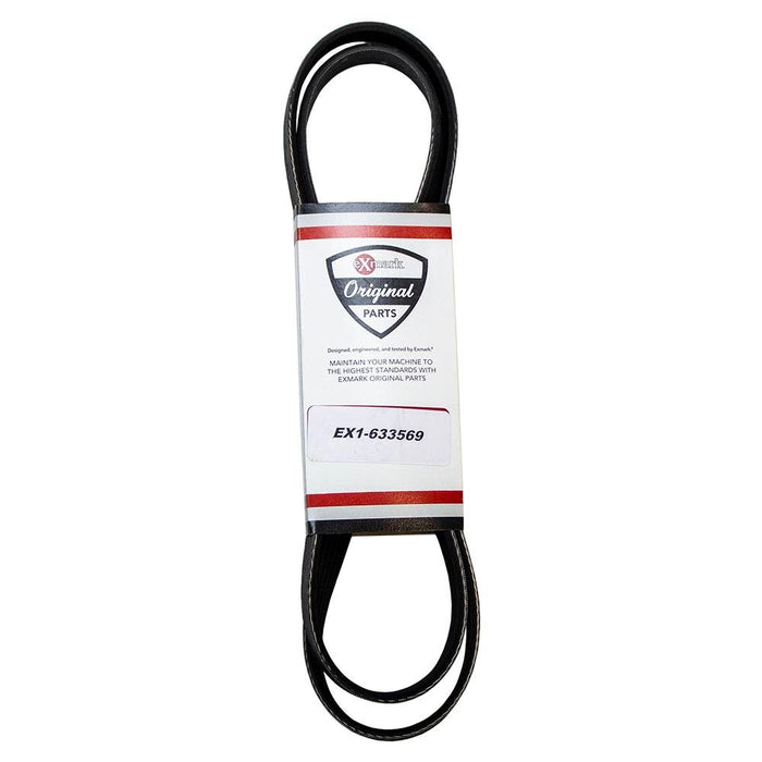 Genuine Exmark 1-633569-SL Poly V-Belt Lazer Z AC AS LC 1-633569 OEM