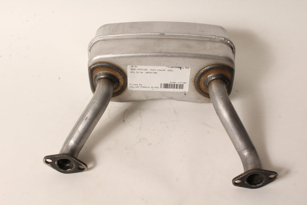 Genuine Ariens 00391700 Muffler Zoom 1540 1634 1640 1744 1840 2044 Kohler Twin