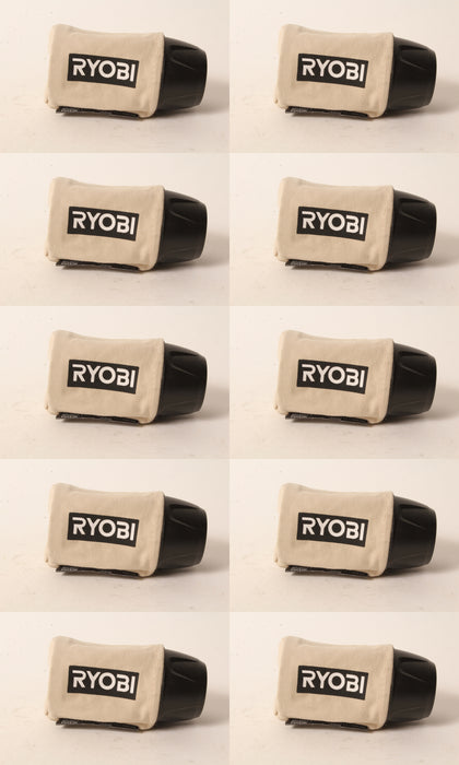 10 PK Genuine Ryobi 019657001016 Dust Bag Fits P411 ONE+ Random Orbit Sander OEM