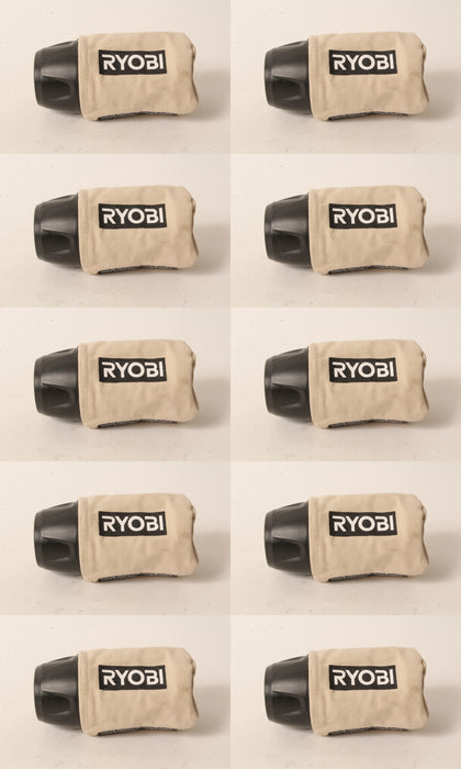 10 PK Genuine Ryobi 019657001016 Dust Bag Fits P411 ONE+ Random Orbit Sander OEM