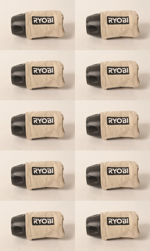 10 PK Genuine Ryobi 019657001016 Dust Bag Fits P411 ONE+ Random Orbit Sander OEM