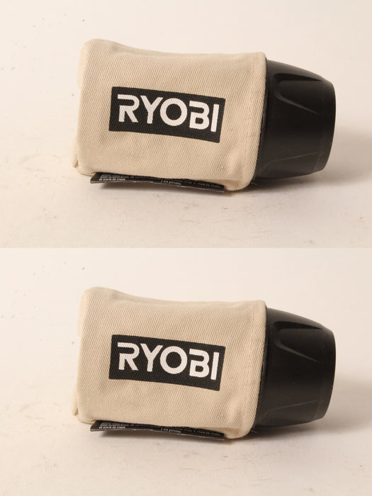 2 PK Genuine Ryobi 019657001016 Dust Bag Fits P411 ONE+ Random Orbit Sander OEM