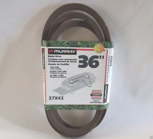 Genuine Murray 037X43MA Mower Blade Drive Belt Replaces 37X43 37X43MA OEM