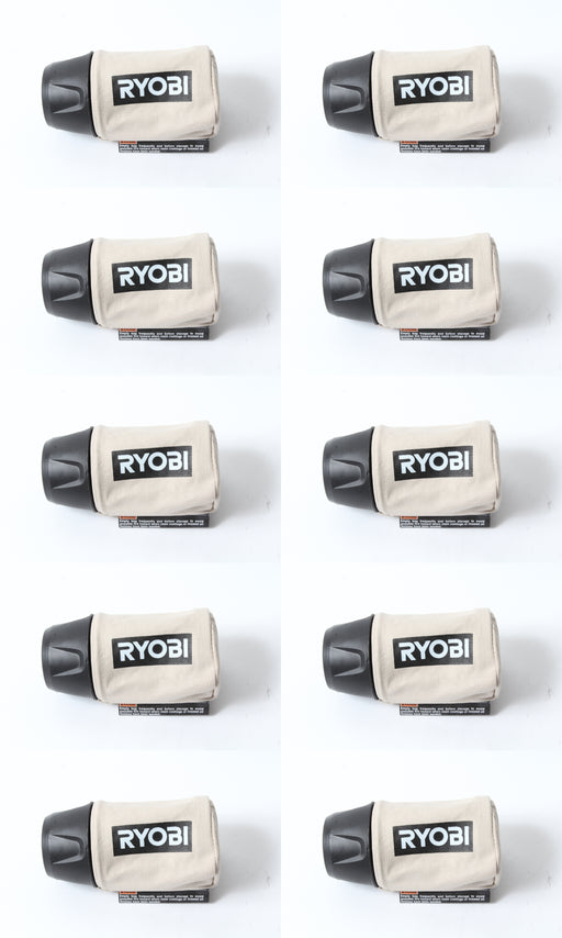 10 Pack Genuine Ryobi 039065005022 Dust Bag Fits S652DK RS290 RS290G CFS1503G