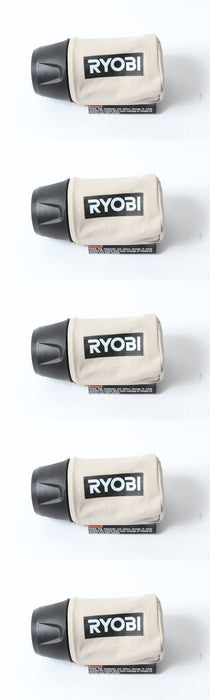 5 Pack Genuine Ryobi 039065005022 Dust Bag Fits S652DK RS290 RS290G CFS1503G