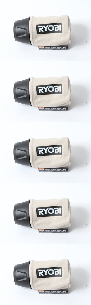 5 Pack Genuine Ryobi 039065005022 Dust Bag Fits S652DK RS290 RS290G CFS1503G