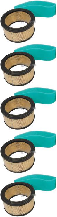 5 Pack Stens 055-421 Air Filter Combo Fits Kohler 45 883 02-S1