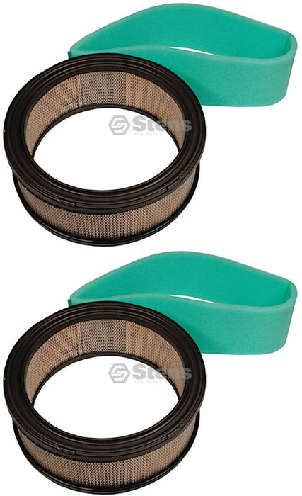 2 Pack Stens 055-685 Air Filter Combo Fits Kohler 47 883 03-S1