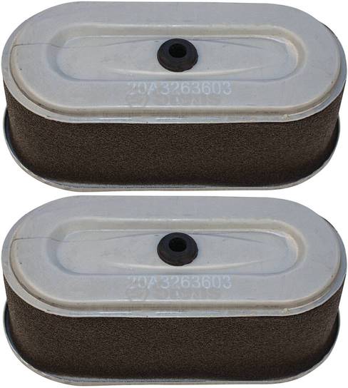 2 Pack Stens 058-001 Air Filter Combo Fits Subaru 20A-32636-00