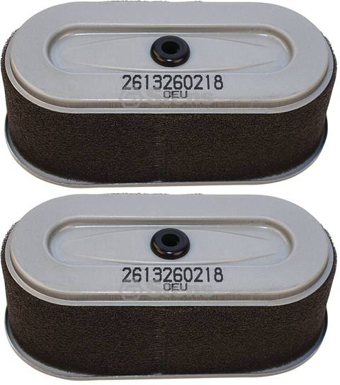 2 Pack Stens 058-009 Air Filter Combo Fits Subaru 261-32601-17