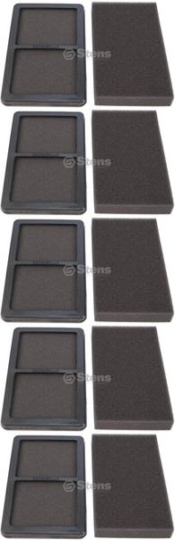 5 Pack Stens 058-065 Air Filter Combo Fits Subaru 277-32661-17