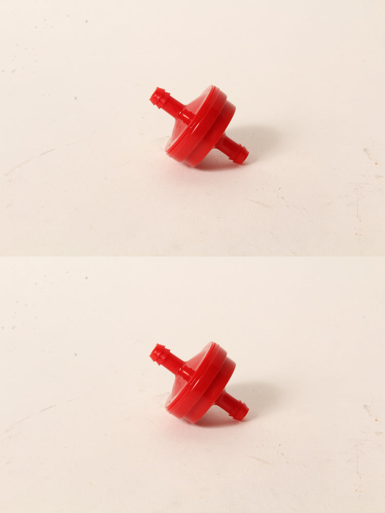 2 PK Oregon 07-101 In Line Fuel Filter 1/4" 125 Micron OD 1-3/8" Length 1-3/4"