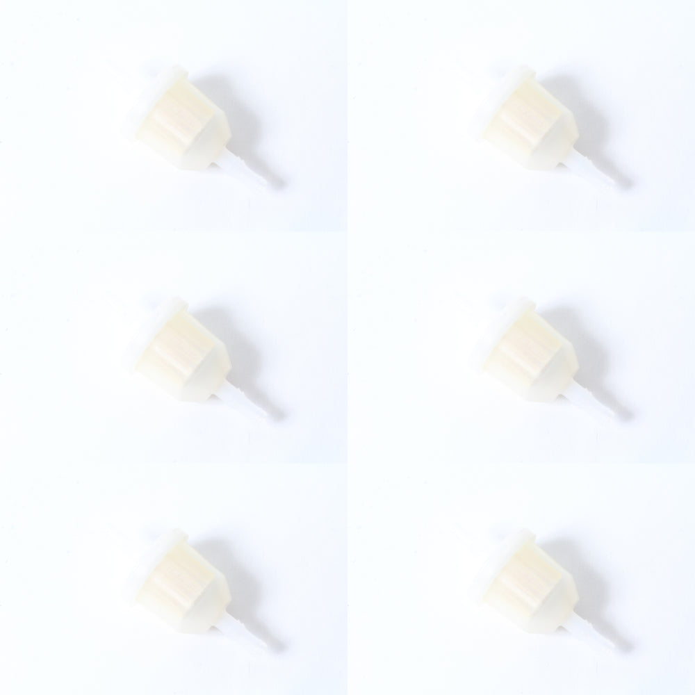 6 Pack Oregon 07-160 80 Micron Universal Fuel Filter For 1/4" 5/16" ID Fuel Line