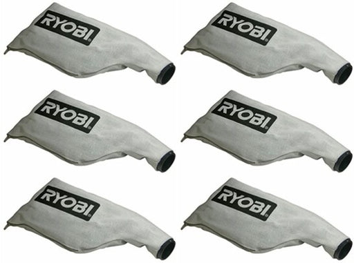 6 PK Genuine Ryobi 080016005706 Dust Bag Fits P3650 TSS102L TSS120L TSS121T TTI