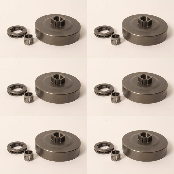 6 Clutch Drum Sprockets For Husqvarna 586980601 362 365 371 372 570 575 3/8" 7T