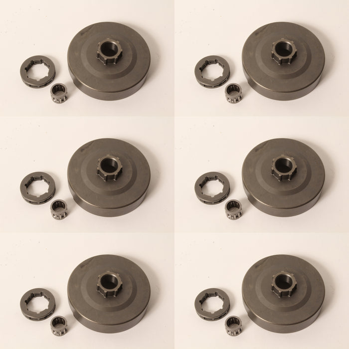 6 Clutch Drum Sprockets For Husqvarna 586980601 362 365 371 372 570 575 3/8" 7T
