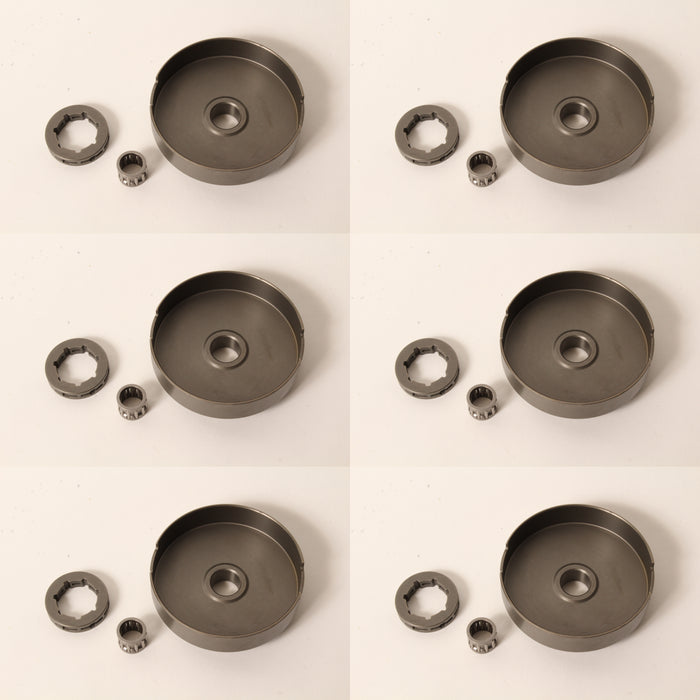 6 Clutch Drum Sprockets For Husqvarna 586980601 362 365 371 372 570 575 3/8" 7T