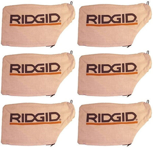 6 Pack Genuine Rdgid 089036008914 Dust Bag with Spring Fits R4112 R41121 OEM
