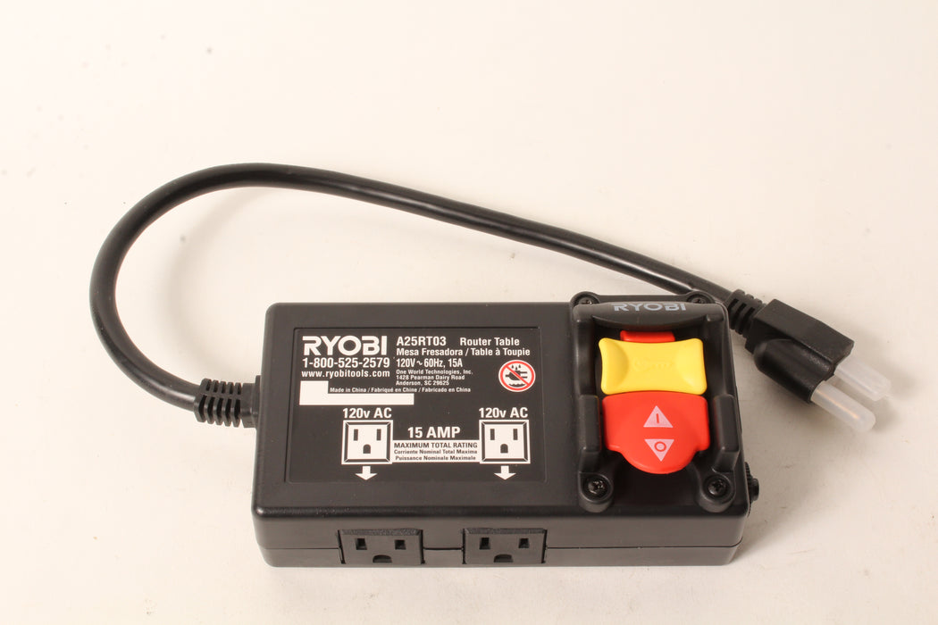 Genuine Ryobi 089220105047 Switch Box Fits A25RT03 OEM