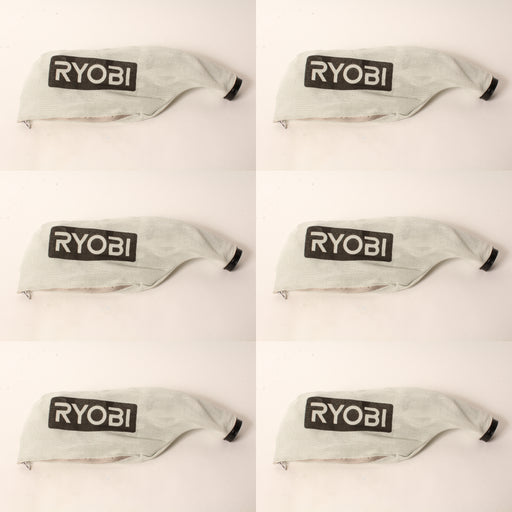 6 PK Genuine Ryobi 089240011703 Dust Bag Fits TSS701 TSS702 OEM