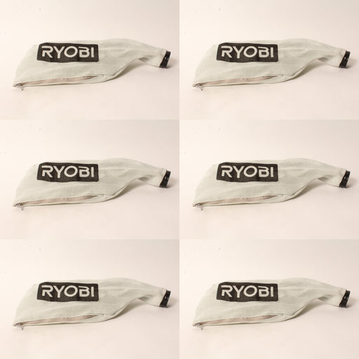 6 PK Genuine Ryobi 089240011703 Dust Bag Fits TSS701 TSS702 OEM