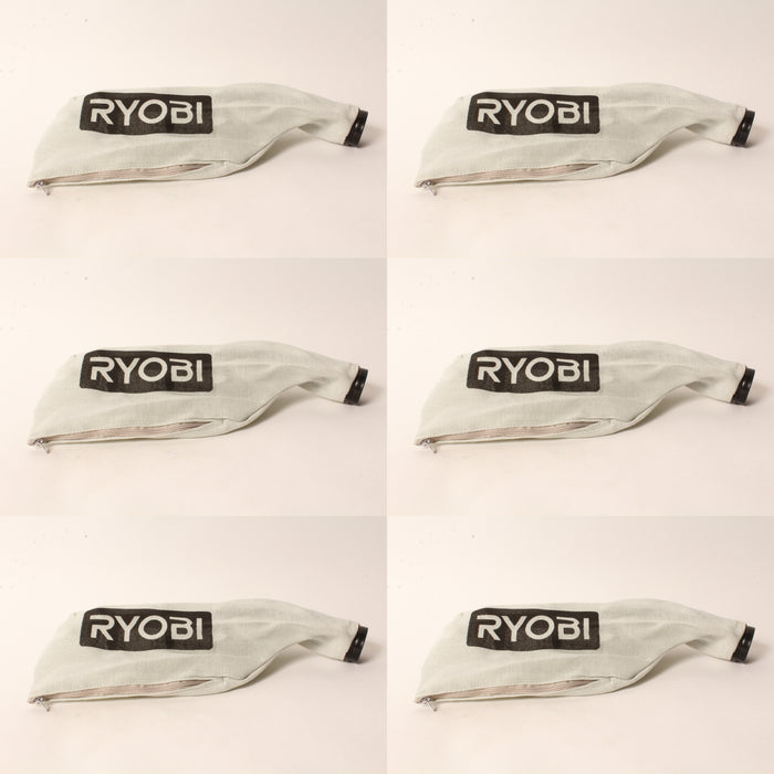 6 PK Genuine Ryobi 089240011703 Dust Bag Fits TSS701 TSS702 OEM