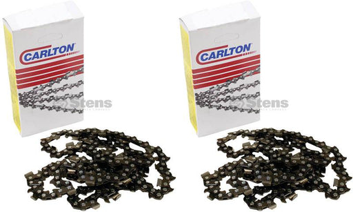 2 Pack Stens 092-384 Chain Pre-Cut Loop 84 DL 3/8" .050 Chisel Standard