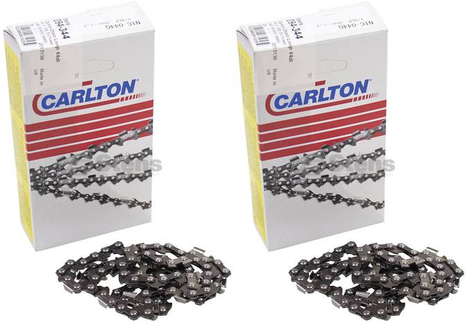 2 Pack Stens 094-344 Chain Pre-Cut Loop 44 DL 3/8" LP .050 S-Chisel Standard