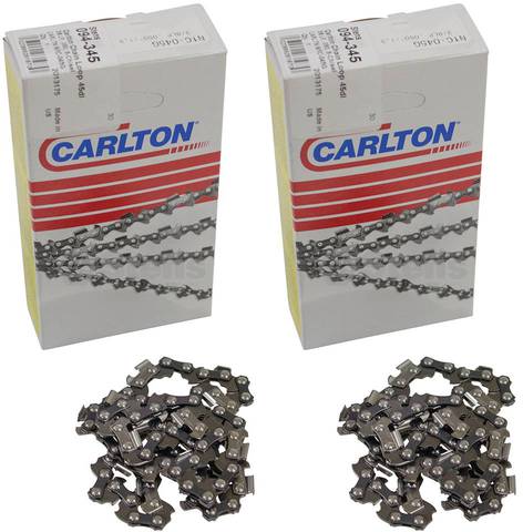 2 Pack Stens 094-345 Chain Pre-Cut Loop 45 DL 3/8" LP .050 S-Chisel Standard