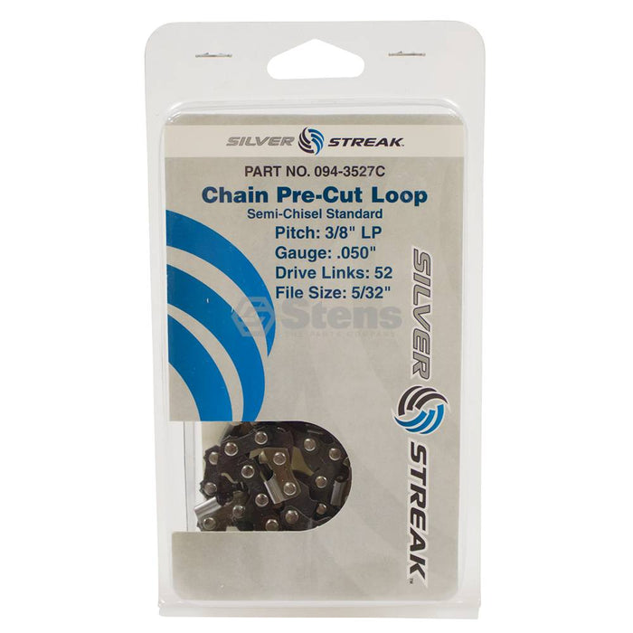 Stens 094-3527C Chain Loop Clamshell 52 DL 3/8" LP .050 S-Chisel Standard