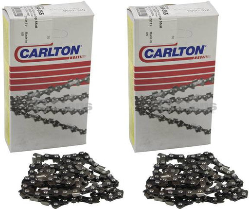 2 Pack Stens 094-355 Chain Pre-Cut Loop 55 DL 3/8" LP .050 S-Chisel Standard