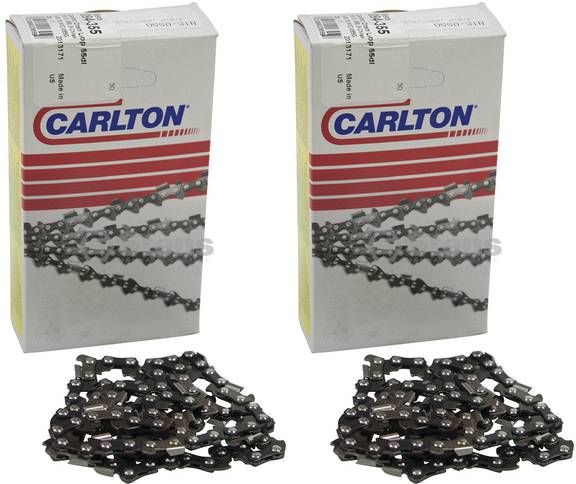 2 Pack Stens 094-355 Chain Pre-Cut Loop 55 DL 3/8" LP .050 S-Chisel Standard