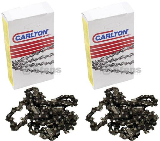 2 Pack Stens 094-362 Chain Pre-Cut Loop 62 DL 3/8" LP .050 S-Chisel Standard