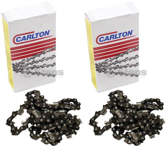 2 Pack Stens 094-362 Chain Pre-Cut Loop 62 DL 3/8" LP .050 S-Chisel Standard