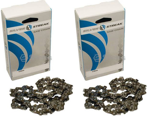 2 Pack Stens 095-3507 Chain Pre-Cut Loop 50 DL 3/8" LP .050 S-Chis Reduced Ki