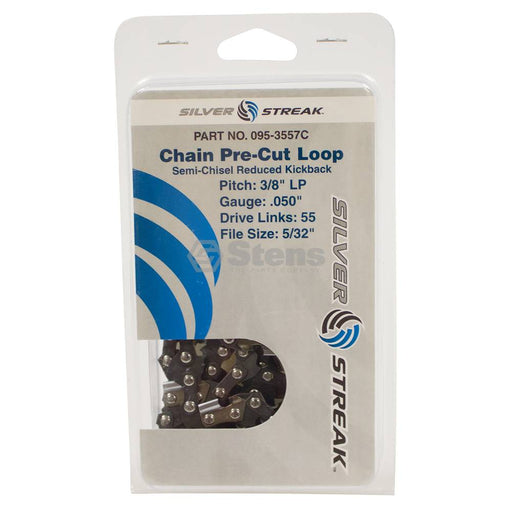 Stens 095-3557C Chain Loop Clamshell 55 DL 3/8" LP .050 S-Chis Reduced Ki