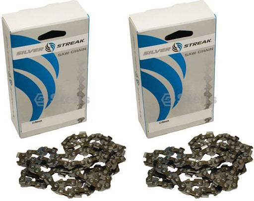 2 Pack Stens 095-3567 Chain Pre-Cut Loop 56 DL 3/8" LP .050 S-Chis Reduced Ki