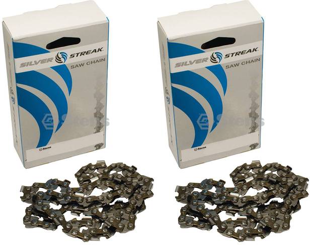 2 Pack Stens 095-3567 Chain Pre-Cut Loop 56 DL 3/8" LP .050 S-Chis Reduced Ki