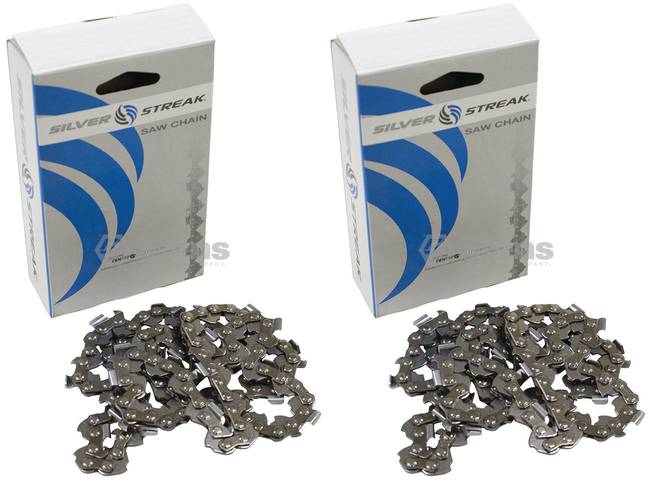 2 Pack Stens 096-4647 Chain Pre-Cut Loop 64 DL .325" .058 S-Chisel Standard