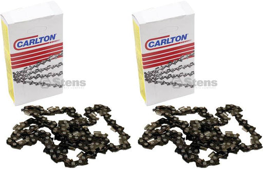 2 Pack Stens 096-472 Chain Pre-Cut Loop 72 DL .325" .058 S-Chisel Standard