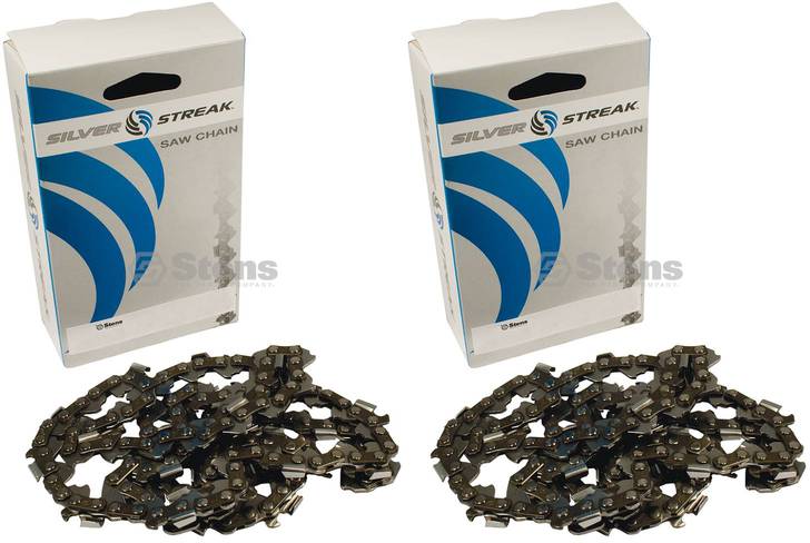 2 Pack Stens 096-5747 Chain Pre-Cut Loop 74 DL .325" .063 S-Chisel Standard