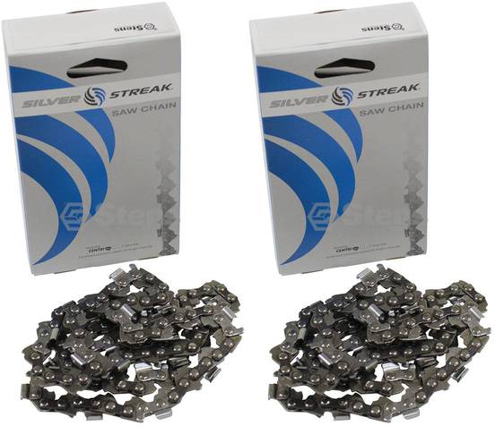 2 Pack Stens 097-3687 Chain Pre-Cut Loop 68 DL .325" .050 S-Chis Reduced Kic