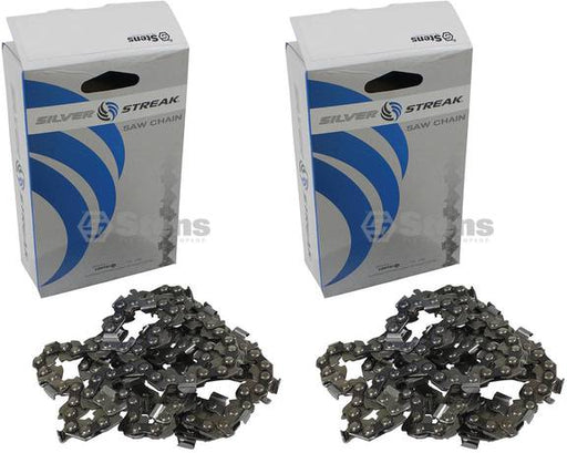 2 Pack Stens 097-3727 Chain Pre-Cut Loop 72 DL .325" .050 S-Chis Reduced Kic