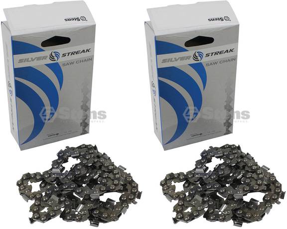 2 Pack Stens 097-3727 Chain Pre-Cut Loop 72 DL .325" .050 S-Chis Reduced Kic