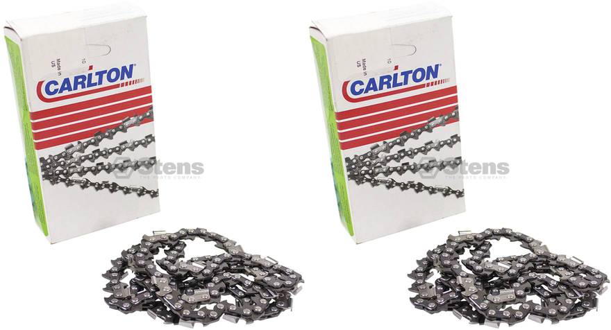 2 Pack Stens 097-466 Chain Pre-Cut Loop 66 DL .325" .058 S-Chis Reduced Kic