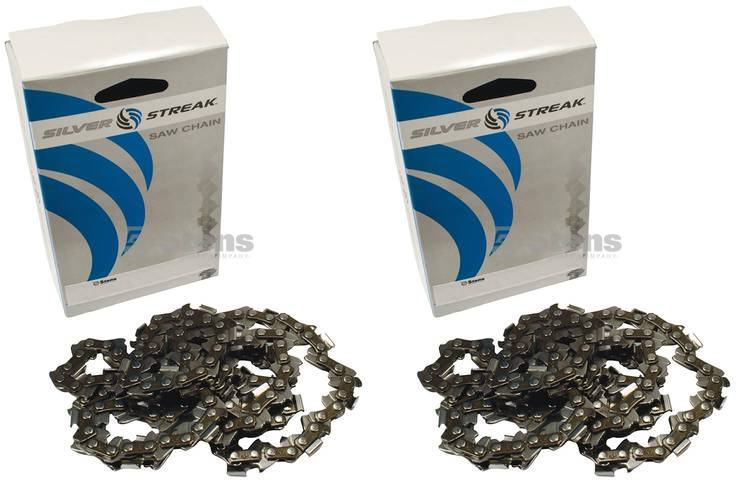 2 Pack Stens 097-4727 Chain Pre-Cut Loop 72 DL .325" .058 S-Chis Reduced Kic