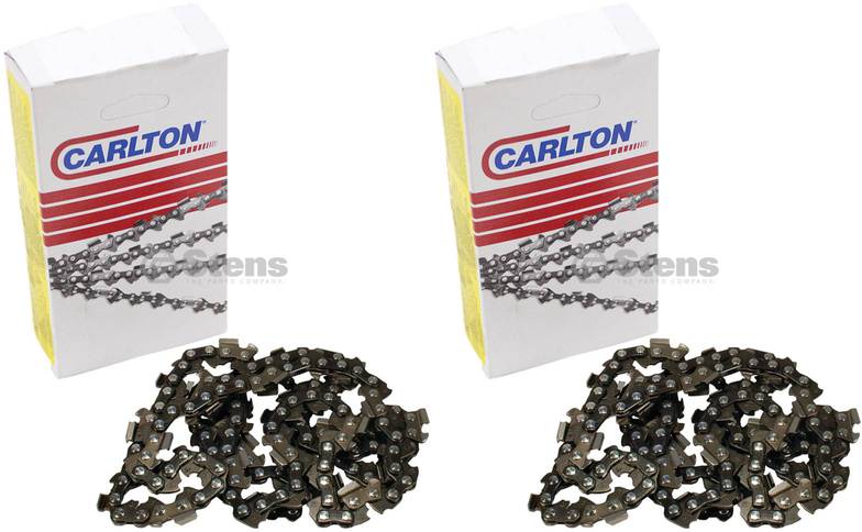 2 Pack Stens 099-574 Chain Pre-Cut Loop 74 DL .325" .063 Chisel Standard