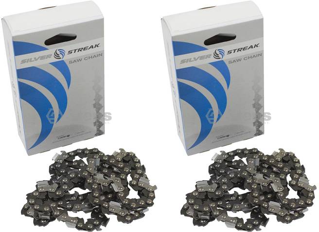 2 Pack Stens 099-5747 Chain Pre-Cut Loop 74 DL .325" .063 Chisel Standard