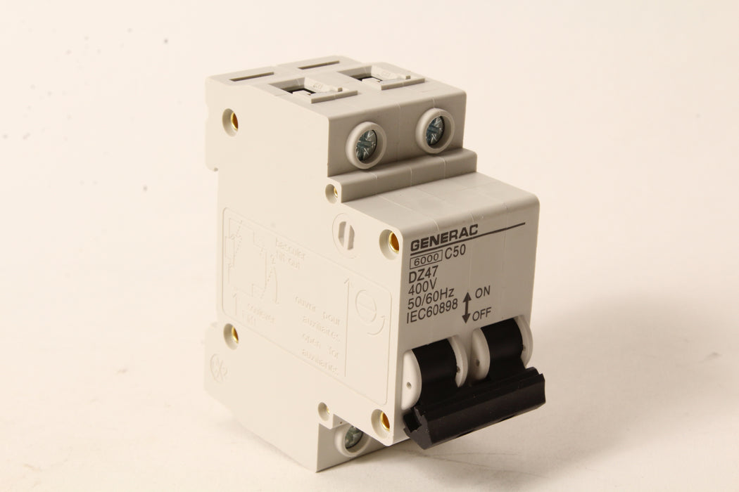 Genuine Generac 0D1004E Circuit Breaker 50A 400V 2 Pole OEM