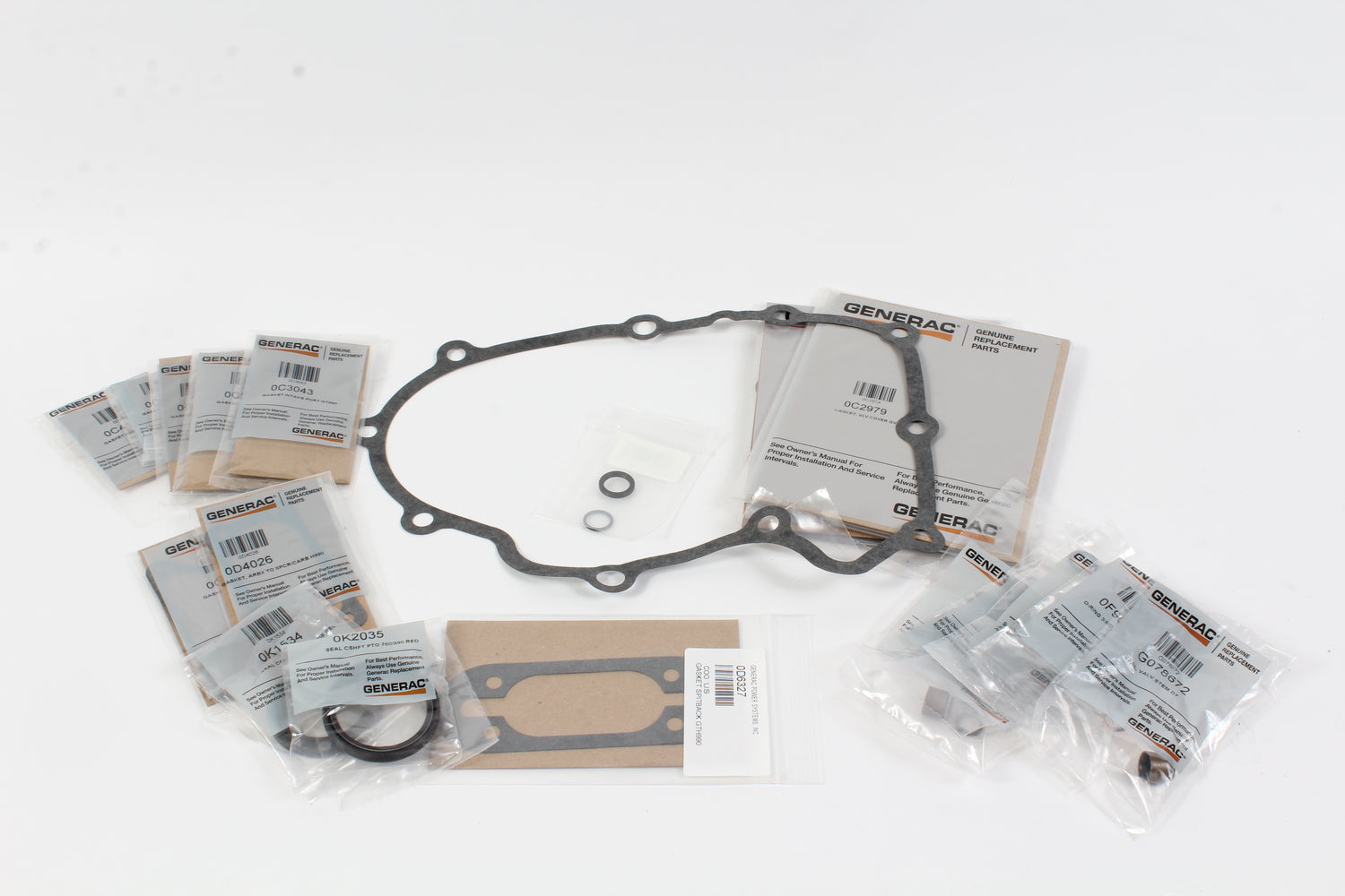 Genuine Generac 0D40100ESV Gasket Kit - IAED GTV990 GTV760 OEM